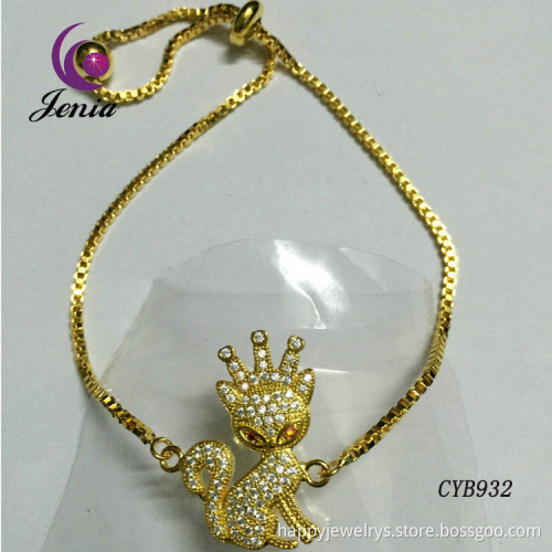 Jenia 2016 Fashion Women Wholesale Design 18K Gold Plated Bracelets
